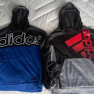 Two Adidias Hoodies